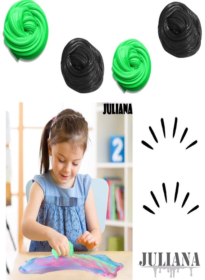 Juliana Fluffy Stretchy Soft Combo Butter Slimes Toy for Girls and Boys (Pack of 5-Free activator) (Multicolor 11) - Image 3